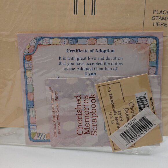 Cherished Teddies Lynn (310735) Girl with Christmas Tree/Bear Figurine 1998 - Picture 9 of 11